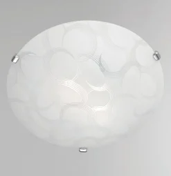 PLAFONIERA CERCHI D. 30CM - 2XE27: vendita online PLAFONIERA CERCHI D. 30CM - 2XE27 in offerta