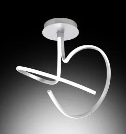 PLAFONIERA KILEY D. 40CM ARGENTO - 3510lm 4500K 39W: vendita online PLAFONIERA KILEY D. 40CM ARGENTO - 3510lm 4500K 39W in offerta