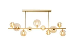 PLAFONIERA 10 LUCI FENIX ORO OPACO - 10XG9: vendita online PLAFONIERA 10 LUCI FENIX ORO OPACO - 10XG9 in offerta