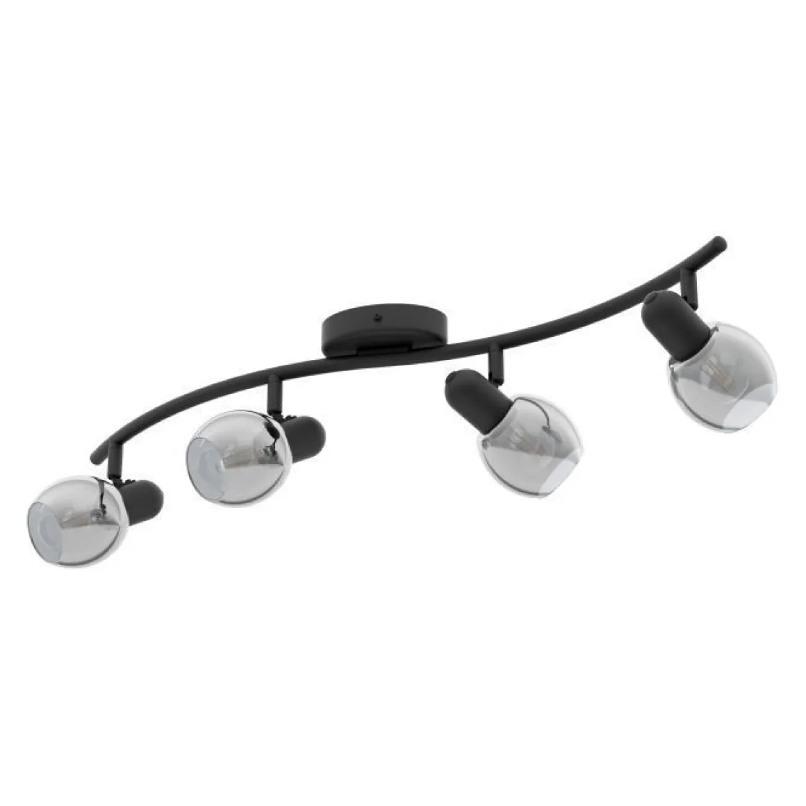 PLAFONIERA POLLICA NERA 64CM - 4XE14 MAX 28W: vendita online PLAFONIERA POLLICA NERA 64CM - 4XE14 MAX 28W in offerta