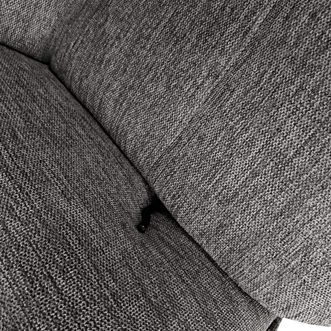 POLTRONA GIREVOLE CON RELAX MANUALE E POUF IN TESSUTO GRIGIO: vendita online POLTRONA GIREVOLE CON RELAX MANUALE E POUF IN TESSUTO GRIGIO in offerta