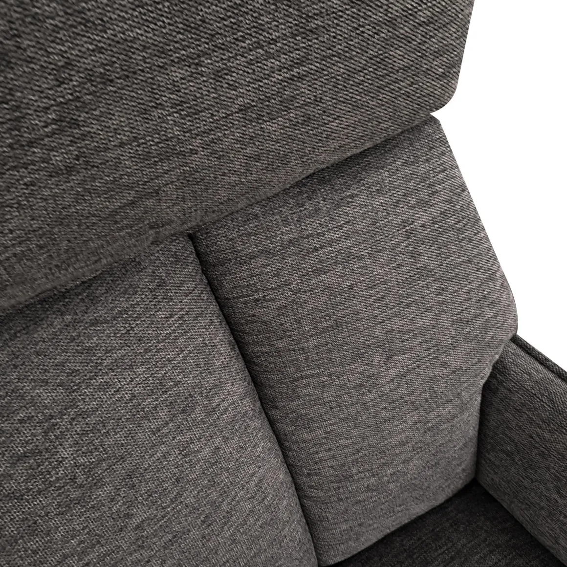 POLTRONA GIREVOLE CON RELAX MANUALE E POUF IN TESSUTO GRIGIO: vendita online POLTRONA GIREVOLE CON RELAX MANUALE E POUF IN TESSUTO GRIGIO in offerta