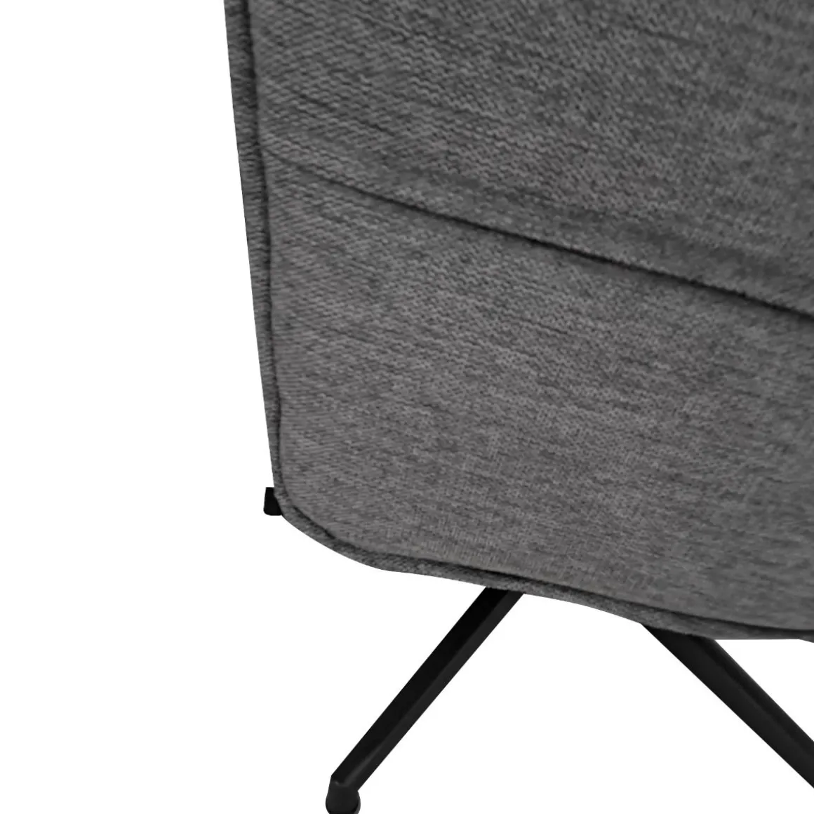 POLTRONA GIREVOLE CON RELAX MANUALE E POUF IN TESSUTO GRIGIO: vendita online POLTRONA GIREVOLE CON RELAX MANUALE E POUF IN TESSUTO GRIGIO in offerta