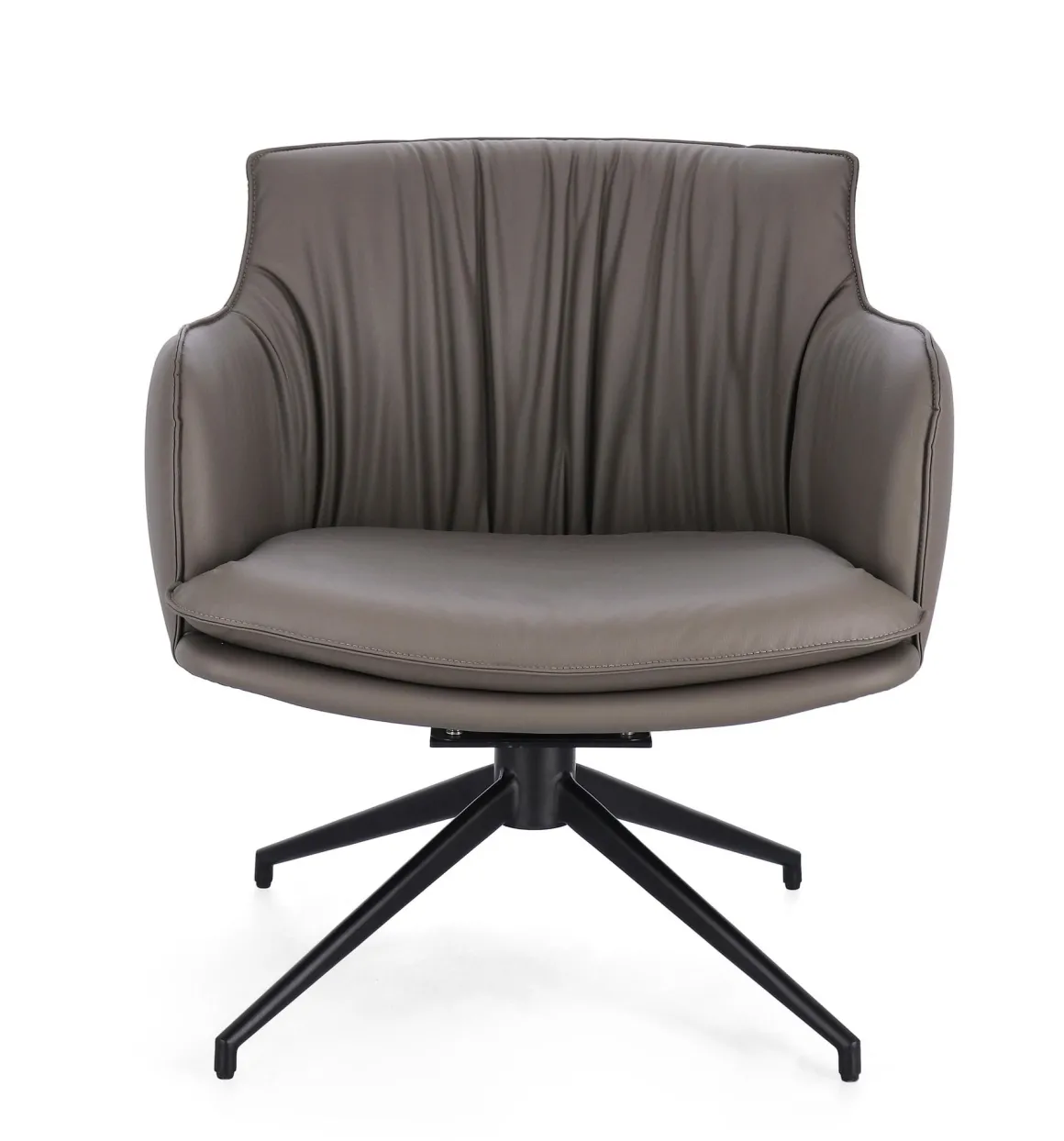 POLTRONA GIREVOLE VERMONT IN ECOPELLE TORTORA: vendita online POLTRONA GIREVOLE VERMONT IN ECOPELLE TORTORA in offerta