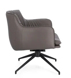 POLTRONA GIREVOLE VERMONT IN ECOPELLE TORTORA: vendita online POLTRONA GIREVOLE VERMONT IN ECOPELLE TORTORA in offerta