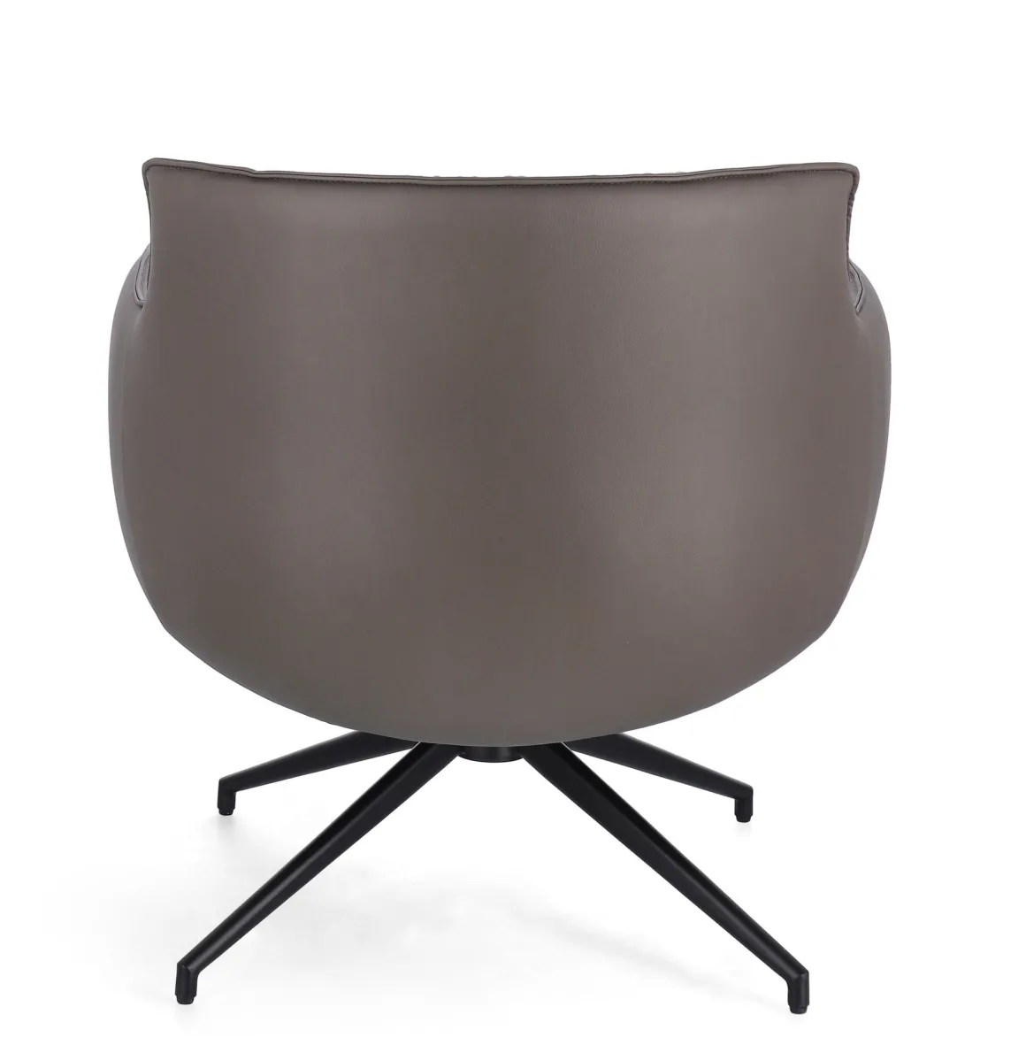 POLTRONA GIREVOLE VERMONT IN ECOPELLE TORTORA: vendita online POLTRONA GIREVOLE VERMONT IN ECOPELLE TORTORA in offerta