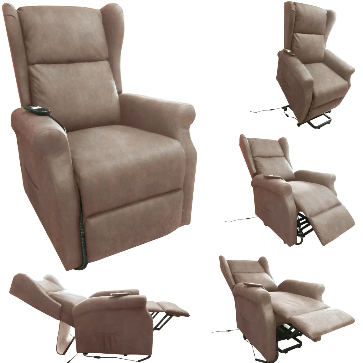 POLTRONA RELAX 2 MOTORI ELETTRICI IN TESSUTO BEIGE: vendita online POLTRONA RELAX 2 MOTORI ELETTRICI IN TESSUTO BEIGE in offerta