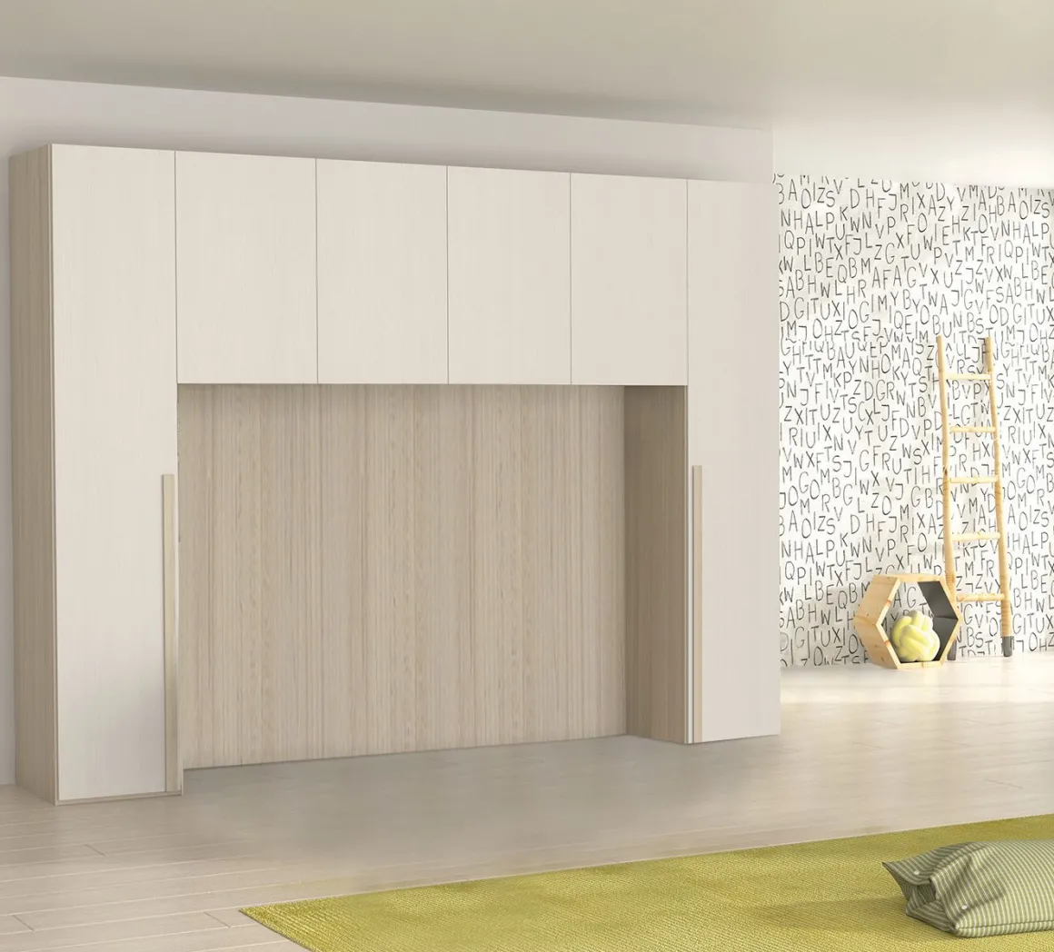 Ponte Maxi in Olmo con Frontali Bianco: Modello Loft