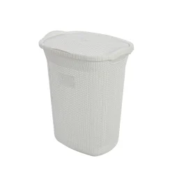 Portabiancheria in plastica bianco: modello Violet