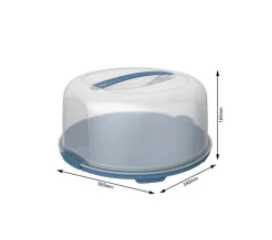 PORTATORTE ALTO FRESH 35.5X34.5 H. 16.5CM BLU ORIZZONTE