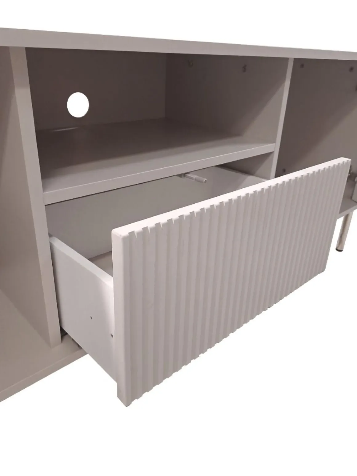 PORTA TV MOD. LOTUS CASHMERE EFFETTO CANNETTATO in vendita online