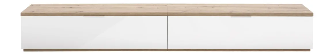 PORTA TV MOD. MUNDI ROVERE ARTISAN E BIANCO LUCIDO in vendita online