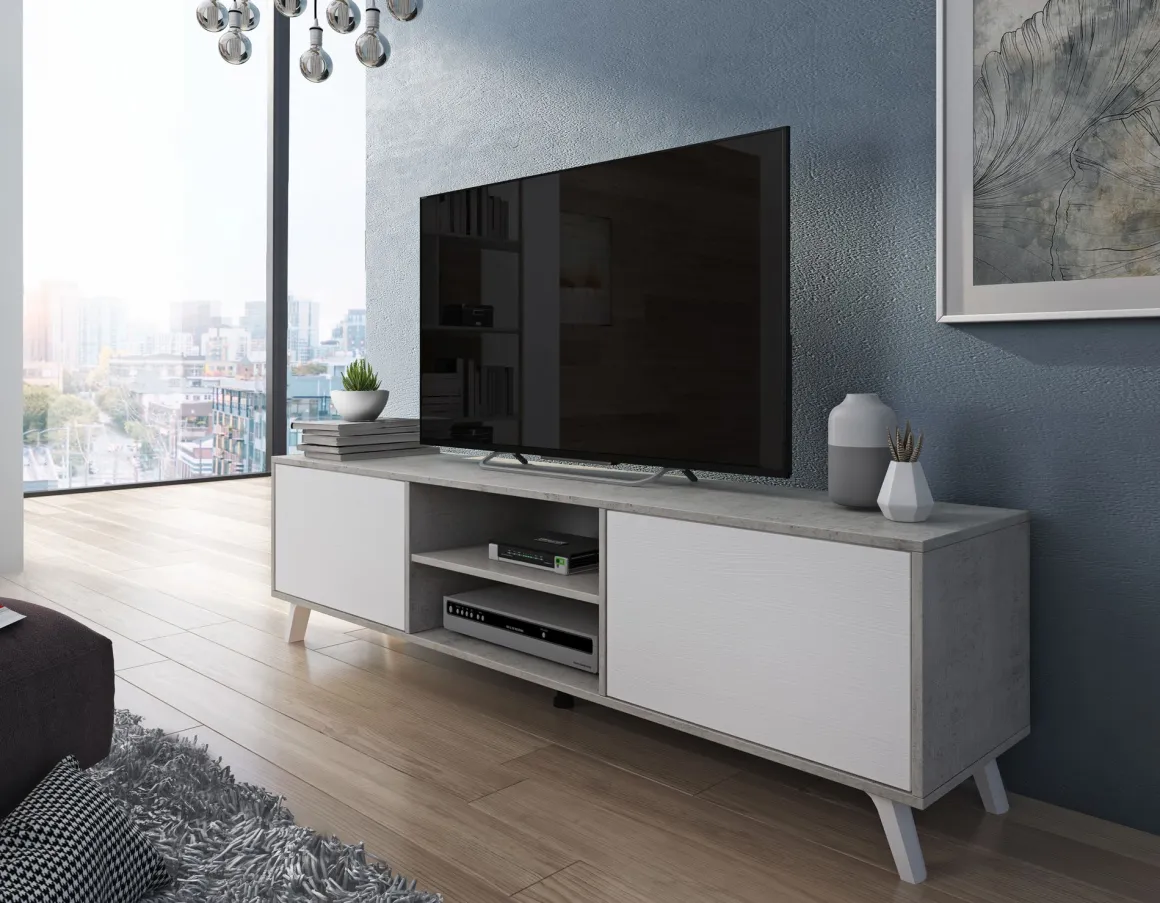 PORTA TV MOD. NIMES BETON E RUSTICA: vendita online PORTA TV MOD. NIMES BETON E RUSTICA in offerta