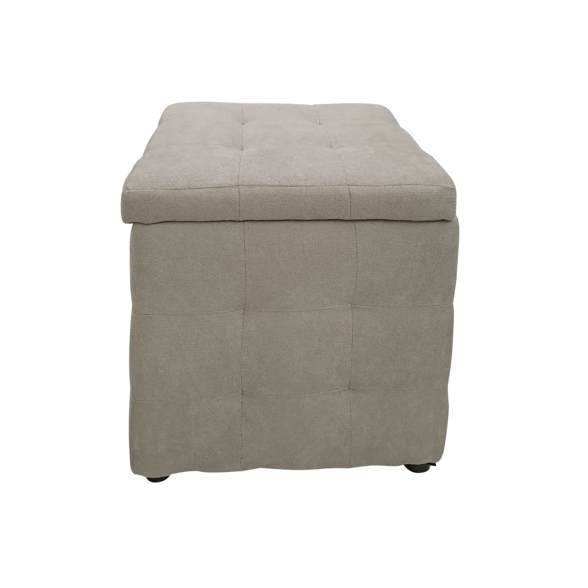 POUF CONTENITORE CM 44X44 H. 45 IN TESSUTO TORTORA: vendita online POUF CONTENITORE CM 44X44 H. 45 IN TESSUTO TORTORA in offerta