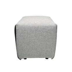 POUF IMBOTTITO CM 42X42 H.45 IN TESSUTO GRIGIO CHIARO : vendita online POUF IMBOTTITO CM 42X42 H.45 IN TESSUTO GRIGIO CHIARO in offerta
