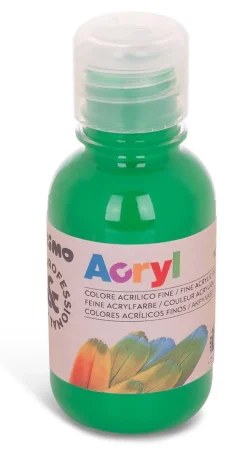 PRIMO - BOTTIGLIA COLORE ACRILICO 125ML VERDE BRILLANTE: vendita online PRIMO - BOTTIGLIA COLORE ACRILICO 125ML VERDE BRILLANTE in offerta