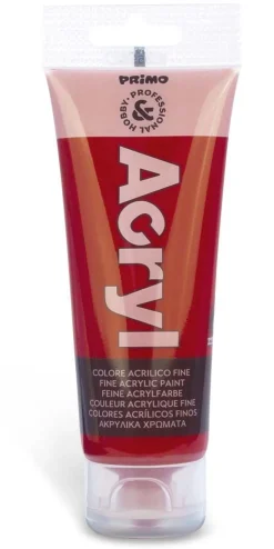 PRIMO - TUBO ACRILICO 75ML ROSSO CARMINIO: vendita online PRIMO - TUBO ACRILICO 75ML ROSSO CARMINIO in offerta