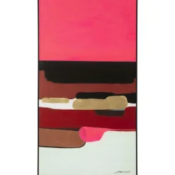 QUADRO INCORNICIATO ABSTRACT SHAPES ROSA 73X143CM: vendita online QUADRO INCORNICIATO ABSTRACT SHAPES ROSA 73X143CM in offerta