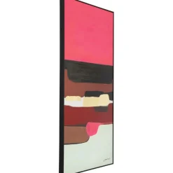 QUADRO INCORNICIATO ABSTRACT SHAPES ROSA 73X143CM: vendita online QUADRO INCORNICIATO ABSTRACT SHAPES ROSA 73X143CM in offerta