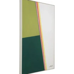 QUADRO INCORNICIATO ABSTRACT SHAPES KHAKI 73X103CM: vendita online QUADRO INCORNICIATO ABSTRACT SHAPES KHAKI 73X103CM in offerta