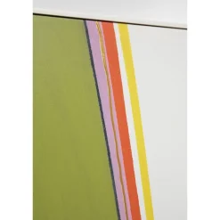 QUADRO INCORNICIATO ABSTRACT SHAPES KHAKI 73X103CM: vendita online QUADRO INCORNICIATO ABSTRACT SHAPES KHAKI 73X103CM in offerta
