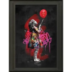 QUADRO LA RAGAZZINA E IL PALLONCINO 80X120CM: vendita online QUADRO LA RAGAZZINA E IL PALLONCINO 80X120CM in offerta