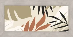 QUADRO LARGE TROPICAL CON CORNICE BOSTON BEIGE 57X28 CM : vendita online QUADRO LARGE TROPICAL CON CORNICE BOSTON BEIGE 57X28 CM in offerta