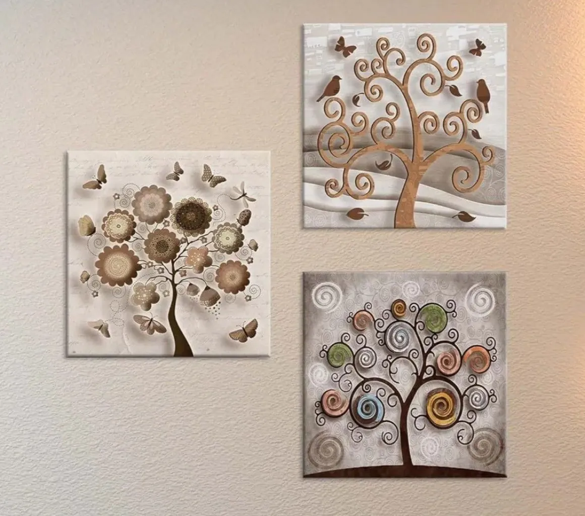 QUADRO SU TELA WORLD TREE 57X57 CM ASSORTITO: vendita online QUADRO SU TELA WORLD TREE 57X57 CM ASSORTITO in offerta