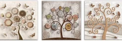 QUADRO SU TELA WORLD TREE 57X57 CM ASSORTITO: vendita online QUADRO SU TELA WORLD TREE 57X57 CM ASSORTITO in offerta