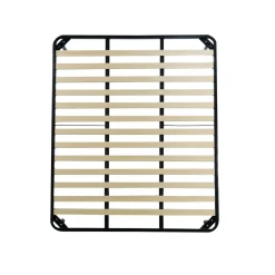 RETE MATRIMONIALE 160X190 IN METALLO NERO CON 13 DOGHE