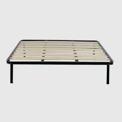 RETE MATRIMONIALE 160X190 IN METALLO NERO CON 7 DOGHE
