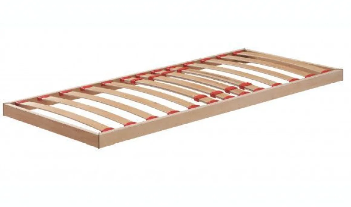 RETE SINGOLA 80X190 IN LEGNO CON REGOLATORI DI RIGIDITA'