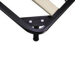 RETE SINGOLA 80X190 IN METALLO NERO CON 7 DOGHE