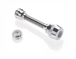 ROMPIGETTO CON TUBO SNODABILE CROMATO