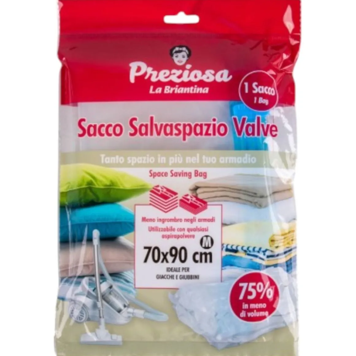 SACCHETTO SALVASPAZIO VALVE 70X90CM: vendita online SACCHETTO SALVASPAZIO VALVE 70X90CM in offerta