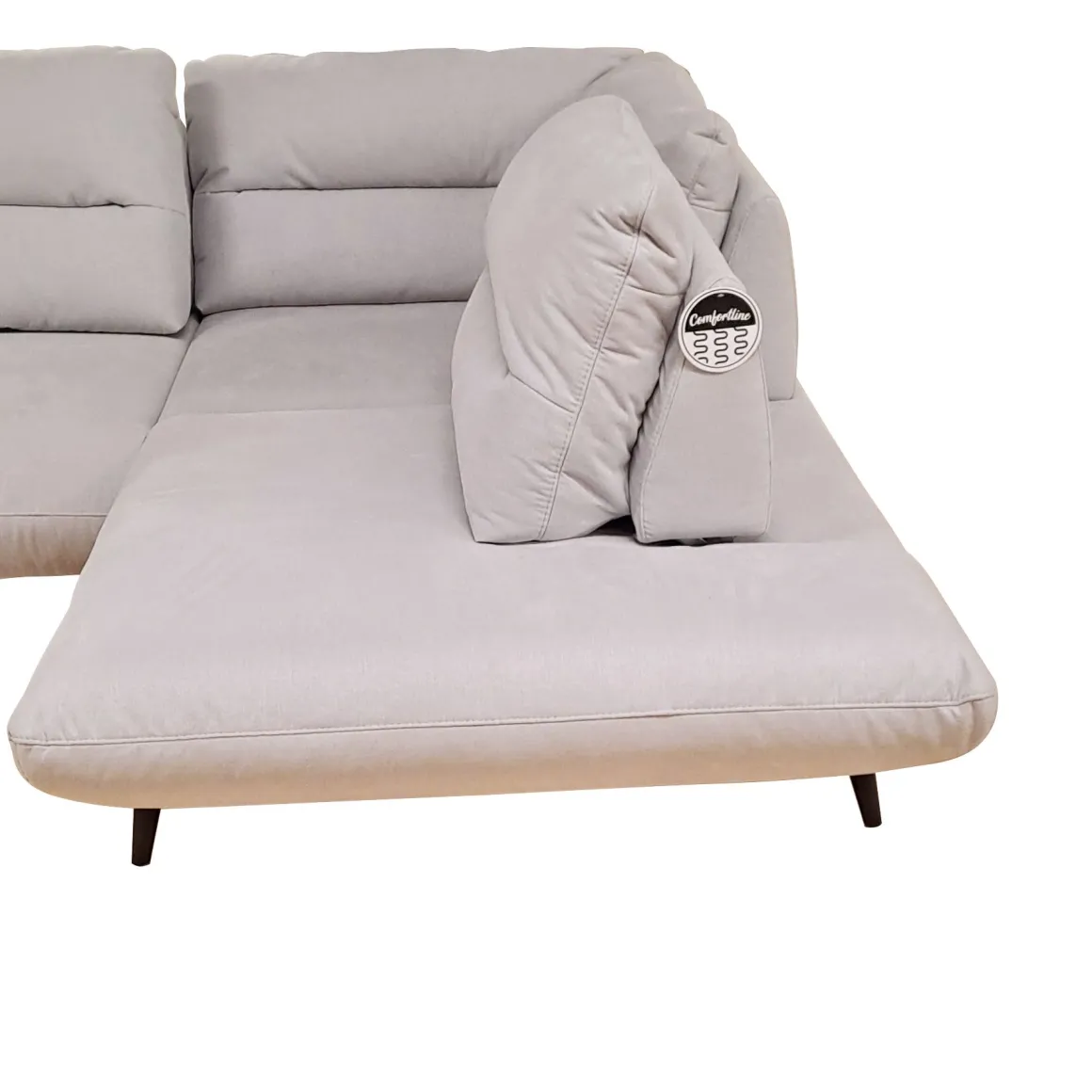 SALOTTO ANGOLARE DX CELESTE IN TESSUTO GRIGIO CHIARO: vendita online SALOTTO ANGOLARE DX CELESTE IN TESSUTO GRIGIO CHIARO in offerta