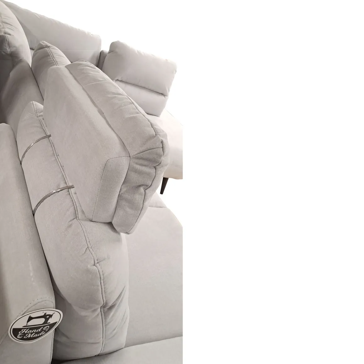 SALOTTO ANGOLARE DX CELESTE IN TESSUTO GRIGIO CHIARO: vendita online SALOTTO ANGOLARE DX CELESTE IN TESSUTO GRIGIO CHIARO in offerta