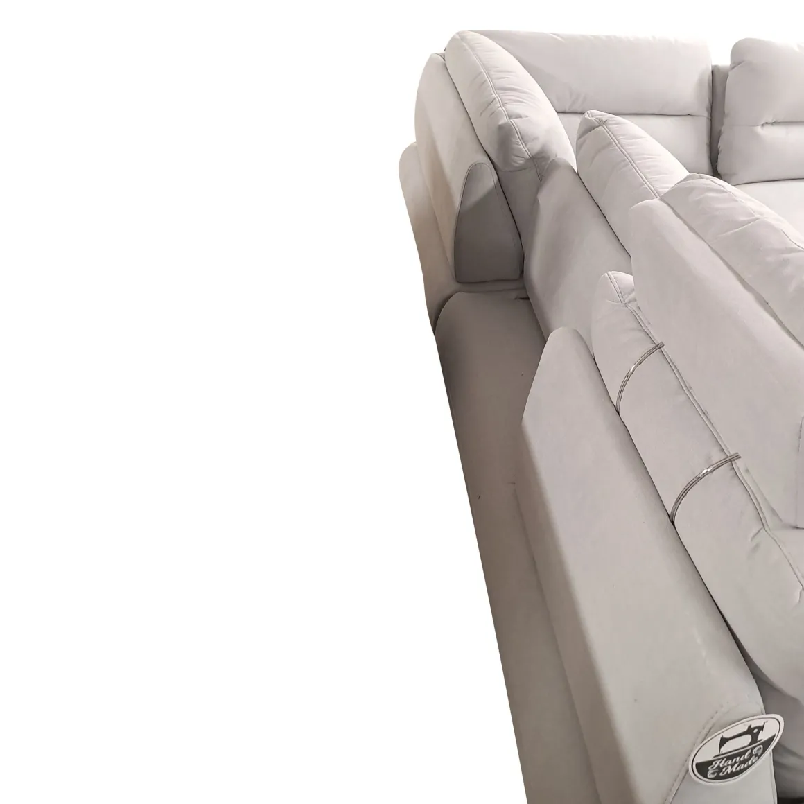 SALOTTO ANGOLARE DX CELESTE IN TESSUTO GRIGIO CHIARO: vendita online SALOTTO ANGOLARE DX CELESTE IN TESSUTO GRIGIO CHIARO in offerta