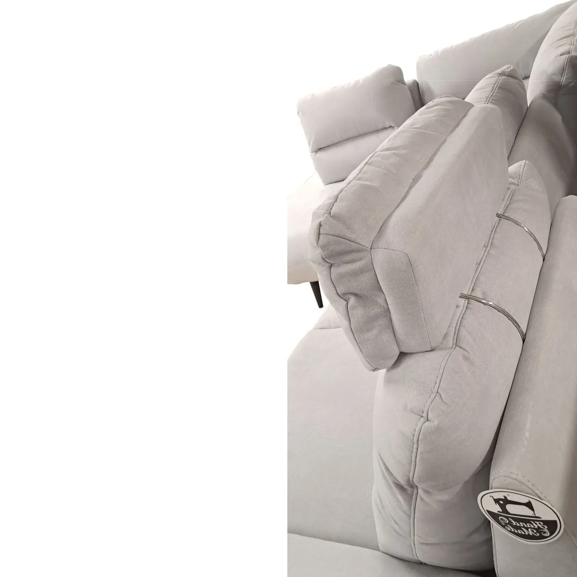 SALOTTO ANGOLARE SX CELESTE IN TESSUTO GRIGIO CHIARO: vendita online SALOTTO ANGOLARE SX CELESTE IN TESSUTO GRIGIO CHIARO in offerta