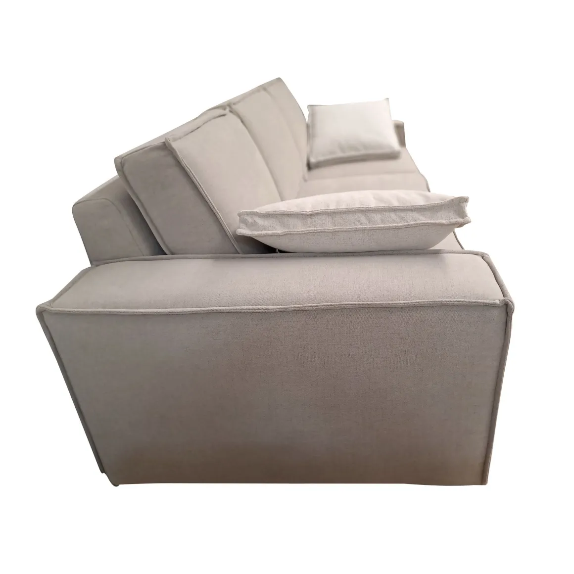SALOTTO BERLINO CON ELEMENTO UNIVERSALE REVERSIBILE IN TESSUTO BEIGE: vendita online SALOTTO BERLINO CON ELEMENTO UNIVERSALE REVERSIBILE IN TESSUTO BEIGE in offerta