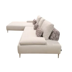 SALOTTO COMPONIBILE EDWARD IN TESSUTO CREMA E BORDEAUX: vendita online SALOTTO COMPONIBILE EDWARD IN TESSUTO CREMA E BORDEAUX in offerta