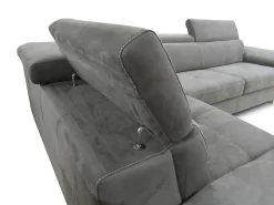 SALOTTO EUREKA ANGOLARE SX CON RETE ELETTROSALDATA IN TESSUTO GRIGIO SCURO: vendita online SALOTTO EUREKA ANGOLARE SX CON RETE ELETTROSALDATA IN TESSUTO GRIGIO SCURO in offerta