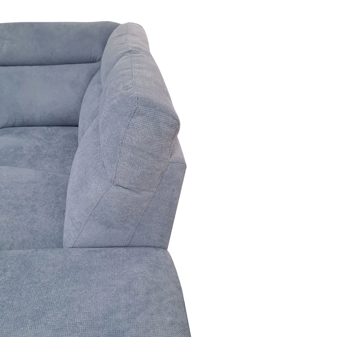 SALOTTO FLAVIA CON PENISOLA DX IN TESSUTO BLUE: vendita online SALOTTO FLAVIA CON PENISOLA DX IN TESSUTO BLUE in offerta