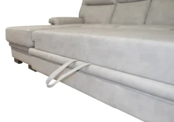 SALOTTO FLAVIA CON PENISOLA SX IN TESSUTO GRIGIO CHIARO: vendita online SALOTTO FLAVIA CON PENISOLA SX IN TESSUTO GRIGIO CHIARO in offerta