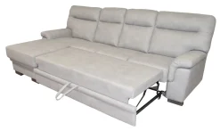 SALOTTO FLAVIA CON PENISOLA SX IN TESSUTO GRIGIO CHIARO: vendita online SALOTTO FLAVIA CON PENISOLA SX IN TESSUTO GRIGIO CHIARO in offerta