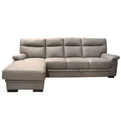 SALOTTO FLAVIA CON PENISOLA SX IN TESSUTO TAUPE: vendita online SALOTTO FLAVIA CON PENISOLA SX IN TESSUTO TAUPE in offerta