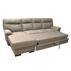SALOTTO FLAVIA CON PENISOLA SX IN TESSUTO TAUPE: vendita online SALOTTO FLAVIA CON PENISOLA SX IN TESSUTO TAUPE in offerta