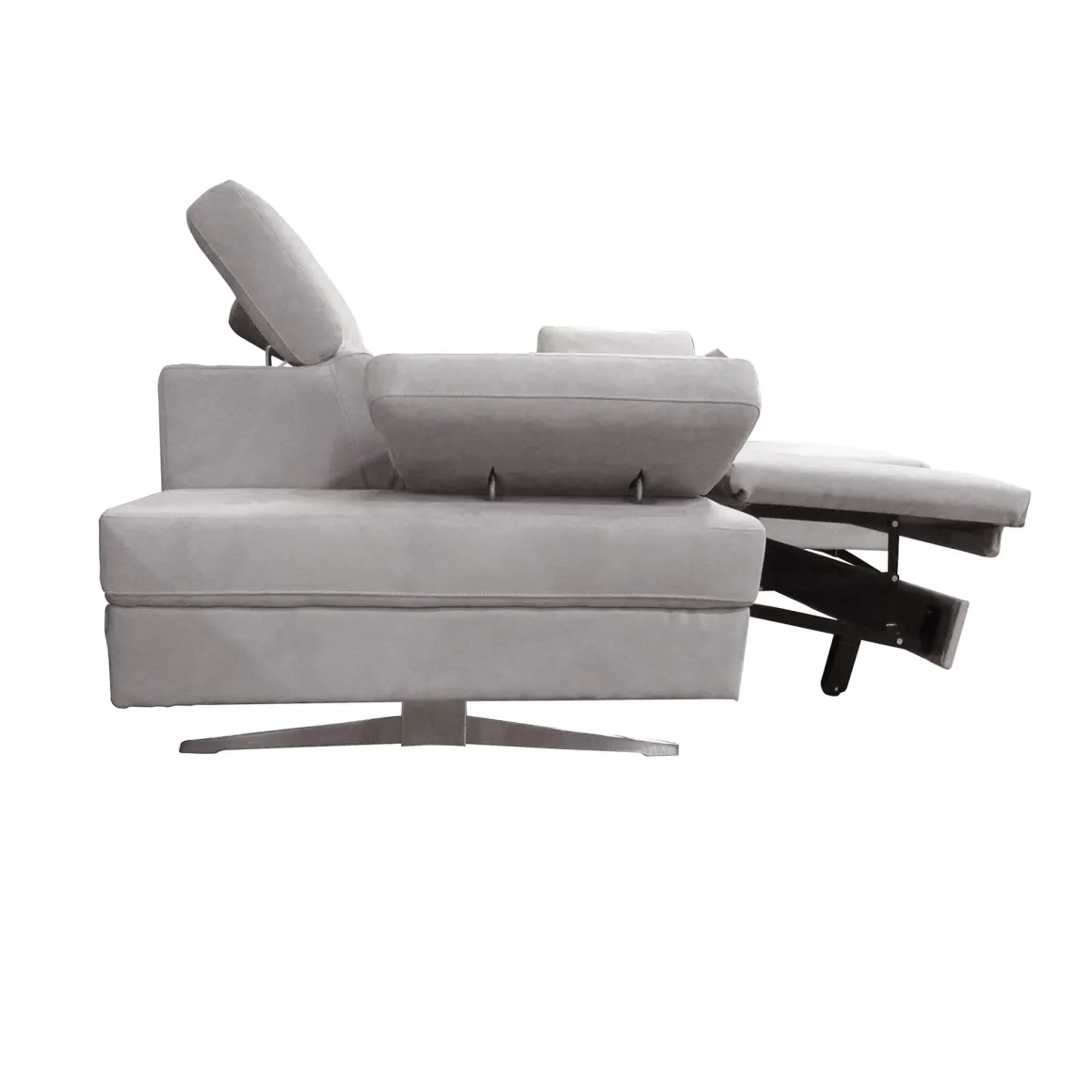 SALOTTO GIADA ANGOLARE DX IN TESSUTO GRIGIO CHIARO: vendita online SALOTTO GIADA ANGOLARE DX IN TESSUTO GRIGIO CHIARO in offerta