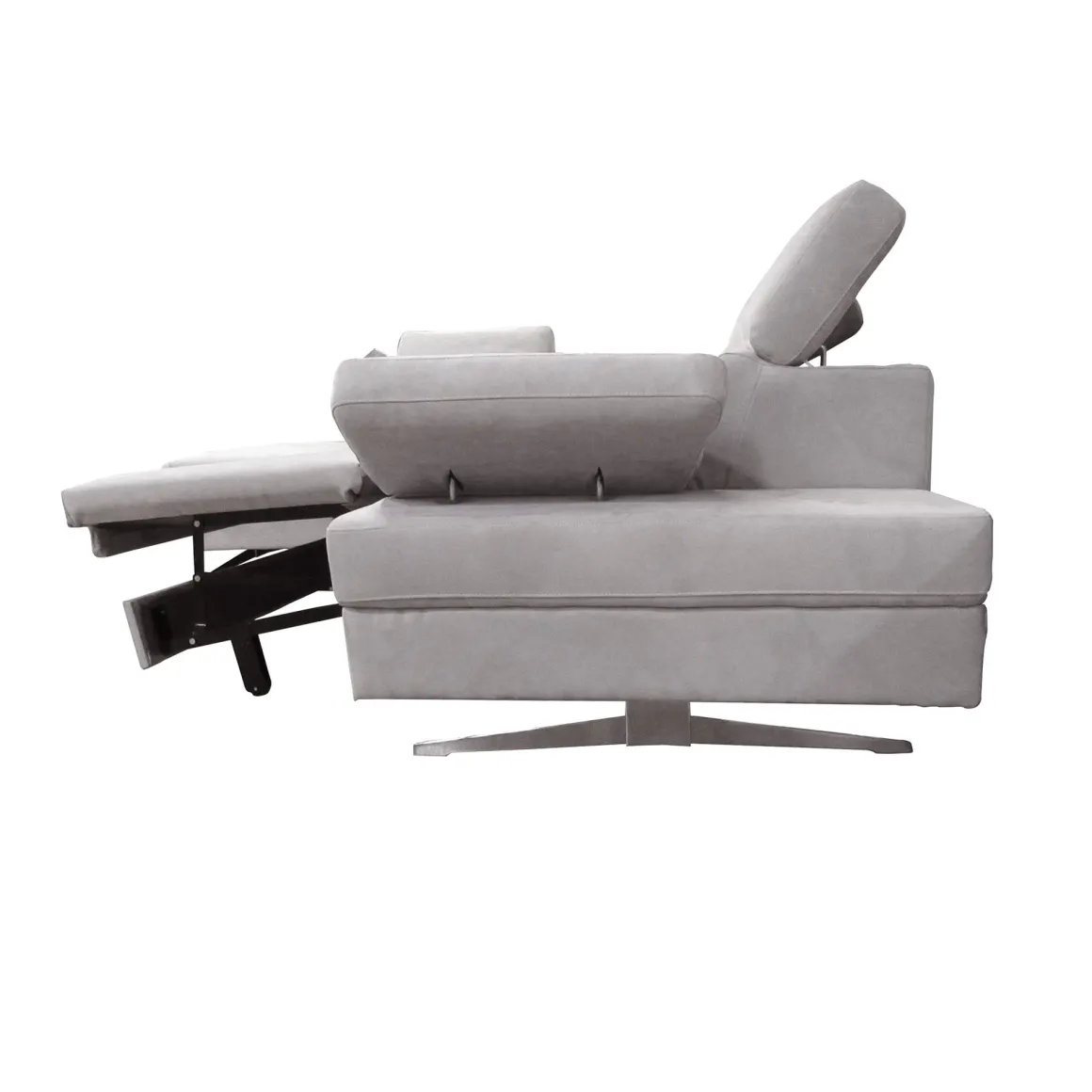 SALOTTO GIADA ANGOLARE SX IN TESSUTO GRIGIO CHIARO: vendita online SALOTTO GIADA ANGOLARE SX IN TESSUTO GRIGIO CHIARO in offerta
