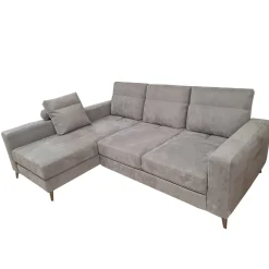SALOTTO GINKO ANGOLRE SX CON CARRELLO ESTRAIBILE IN TESSUTO NABUCCO GRIGIO: vendita online SALOTTO GINKO ANGOLRE SX CON CARRELLO ESTRAIBILE IN TESSUTO NABUCCO GRIGIO in offerta